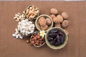 nuts. cashew nuts on the background