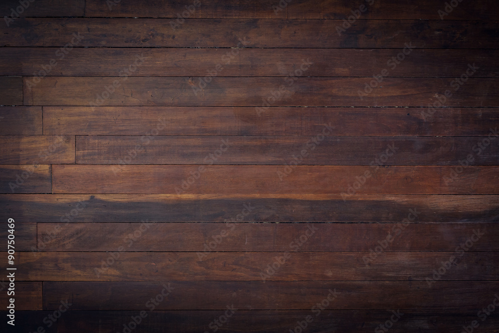 Sticker timber wood brown wall plank panel texture background