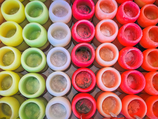 colored candles