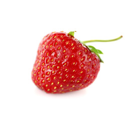 Fresh strawberry isolated on white