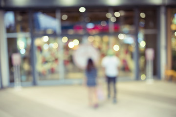 store shopping mall centre image blur defocused background