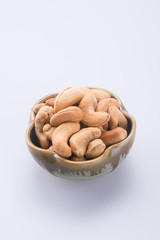 nuts. cashew nuts on the background