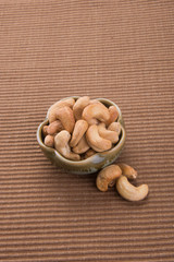 nuts. cashew nuts on the background