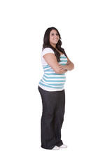 Cute teenager with her arms crossed