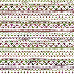 Seamless pattern in style zentangle (ethnic, doodle). Color geometric seamless pattern.