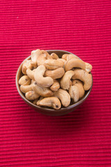 nuts. cashew nuts on the background