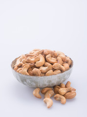 nuts. cashew nuts on the background