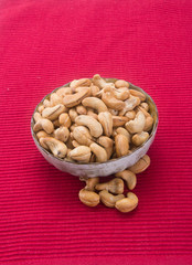 nuts. cashew nuts on the background