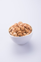 nuts. cashew nuts on the background