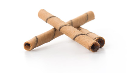 wafer stick on white background