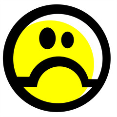 Upset emoticon,smail