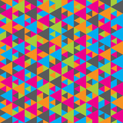 Geometric triangles background. Mosaic. 