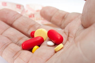 Weight loss pills on hand