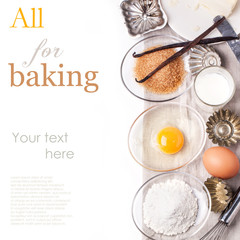 Ingredients for baking