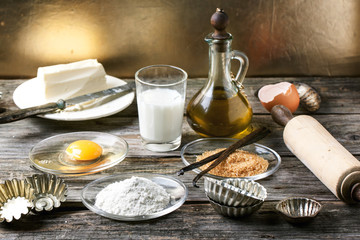 Ingredients for baking