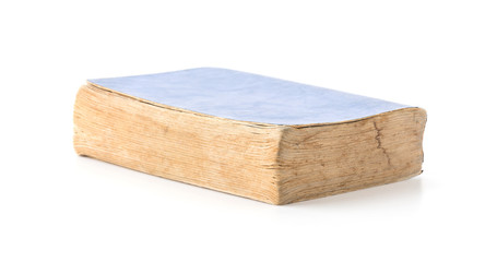 old book on white background