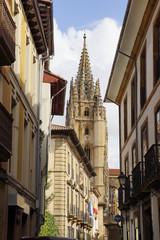 Fototapeta na wymiar Catedral de San Salvador de Oviedo