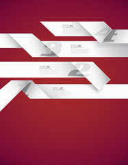 Infographic template with stripes and place for your text.