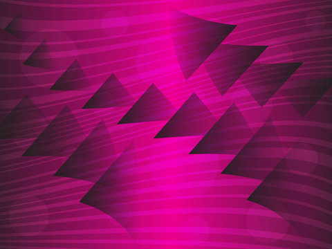 Abstract pink triangles shape background