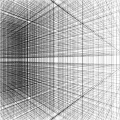 3d abstract of grid line ,architecture background. 