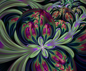 Fototapeta na wymiar Computer generated fractal artwork