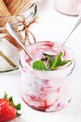 Strawberry ice cream