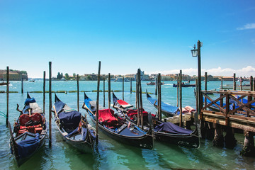 Fototapeta na wymiar Venice with gondolas