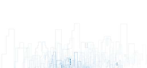 Building and real estate city illustration. Abstract background