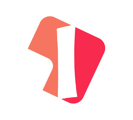 colorful letter logo i