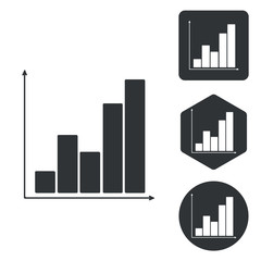 Fototapeta premium Graphic icon set, monochrome