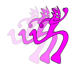 character running