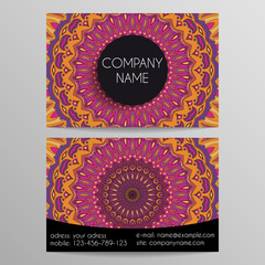 business card from patterns