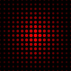 Red speck on black background seamless pattern