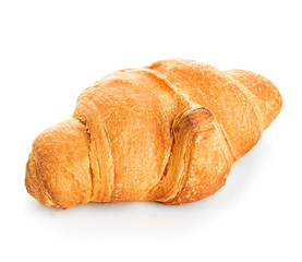 Croissant isolated on white