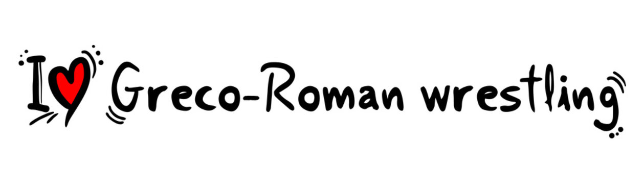 Greco-Roman wrestling love