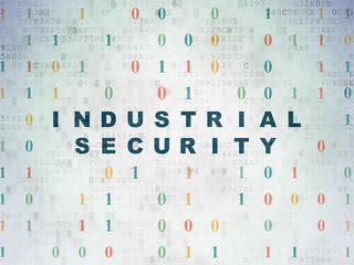Fototapeta na wymiar Privacy concept: Industrial Security on Digital Paper background
