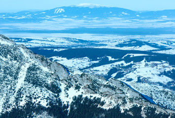 Obraz premium Kasprowy Wierch in the Western Tatras. Winter view.