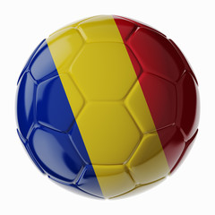 Soccer ball. Flag of Romania © Zooropa