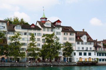 Switzerland Zurich The Limmat River