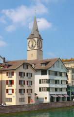 Switzerland Zurich The Limmat River