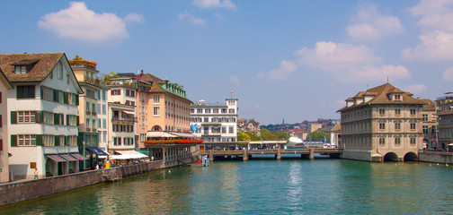 Switzerland Zurich The Limmat River