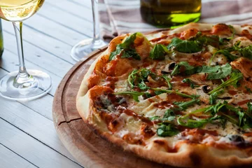 Crédence de cuisine en verre imprimé Pizzeria Pizza
