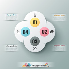 Modern infographic option banner