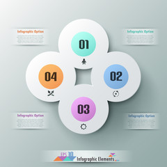 Modern infographic option banner