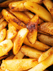Fried potatos with sugar