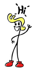 Naklejka premium man symbol