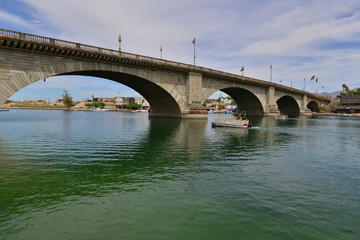 London Bridge at Lake Havasu in Arizona, America.