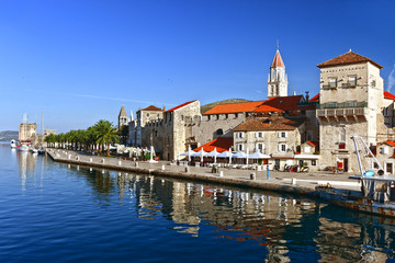 Old town of Trogir in Dalmatia, Croatia on Adriatic coast