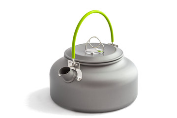 closeup touristic teapot