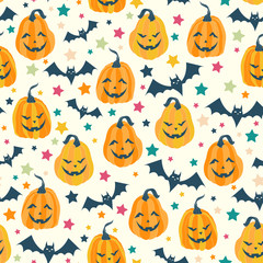 Halloween seamless pattern
